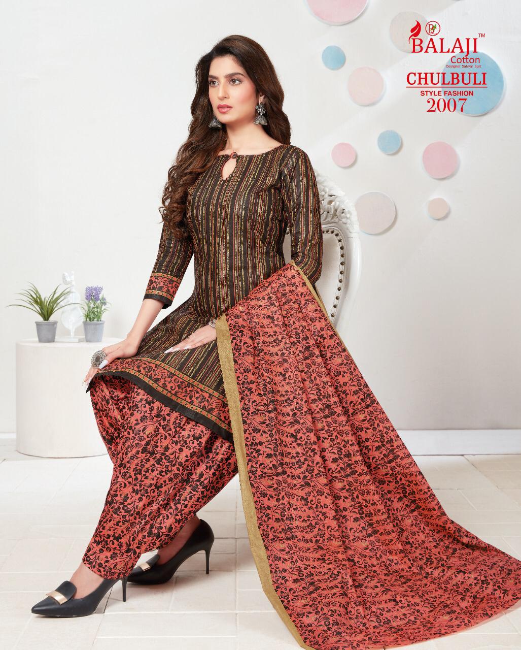 Balaji Chulbuli 2 Pure Cotton Printed Designer casual Dress Material